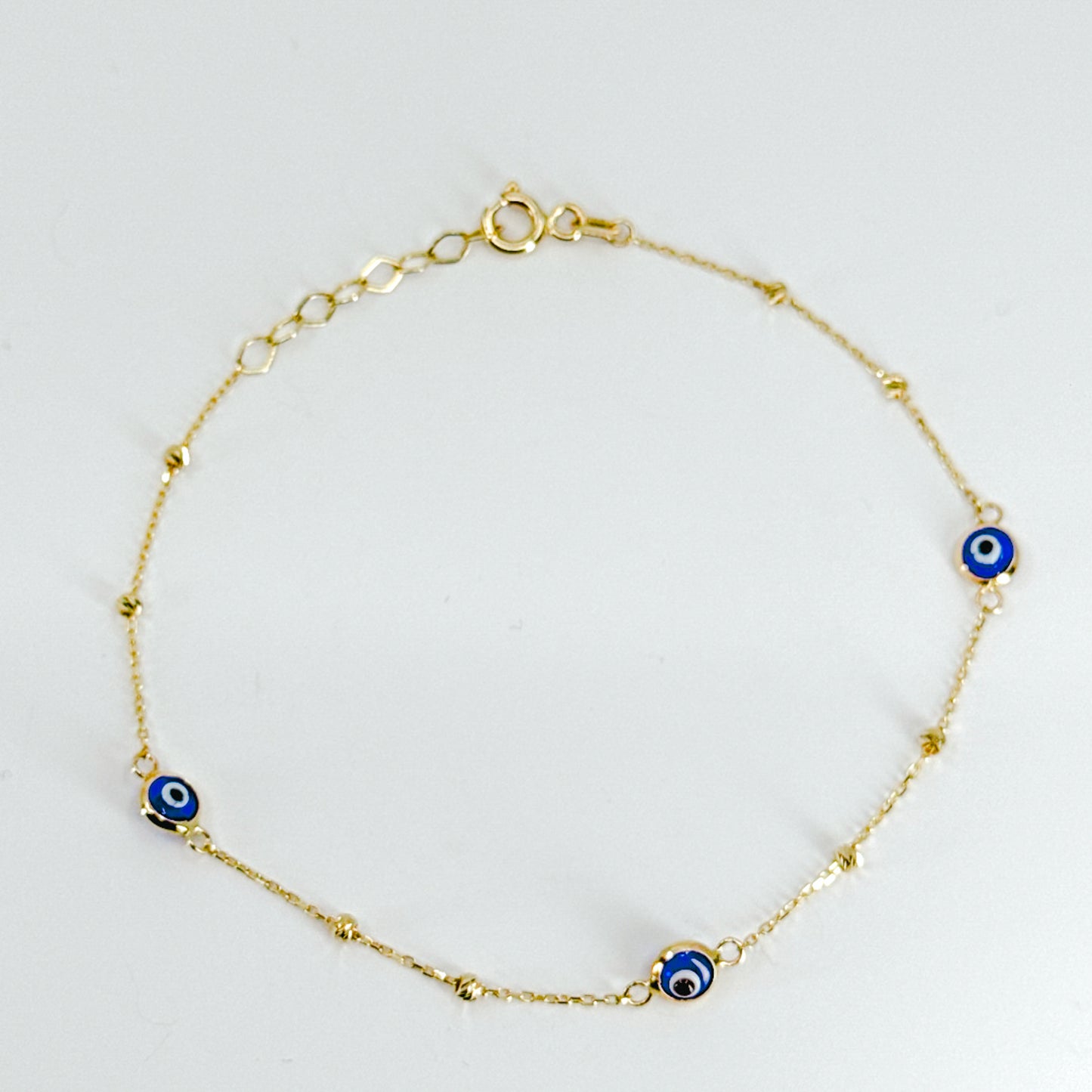 Pulsera Azul protector oro 18k ✨