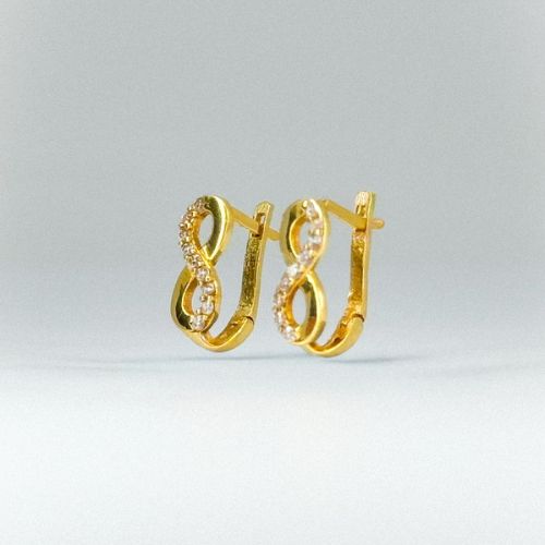 Aretes Infinity Brillante 18k