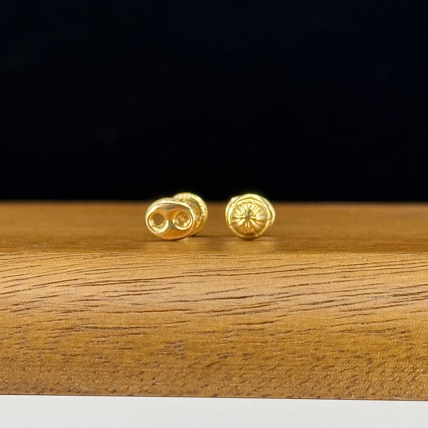 Aretes topito eslabón de marinero