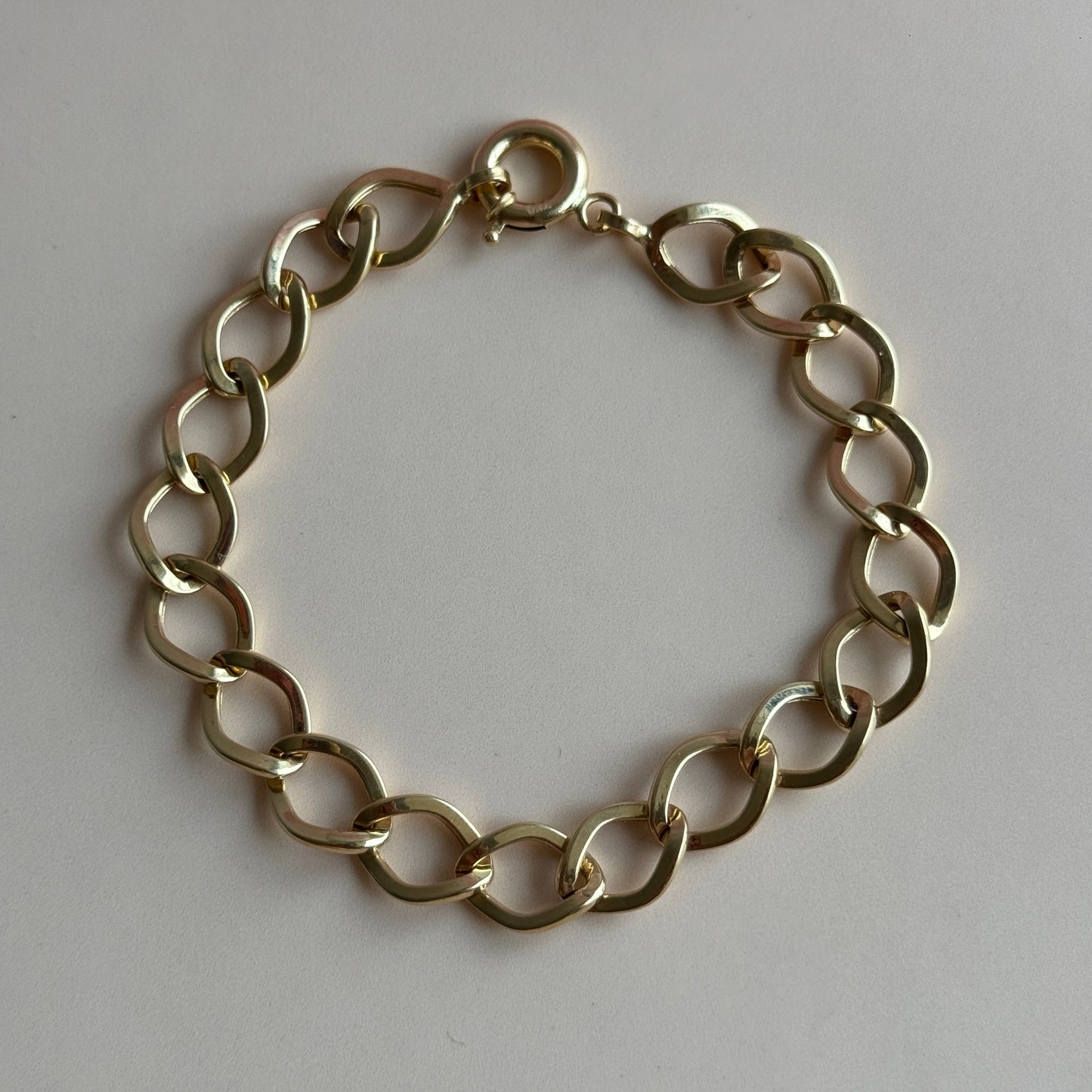 Pulsera Eslabones Ovalados Oro 18K