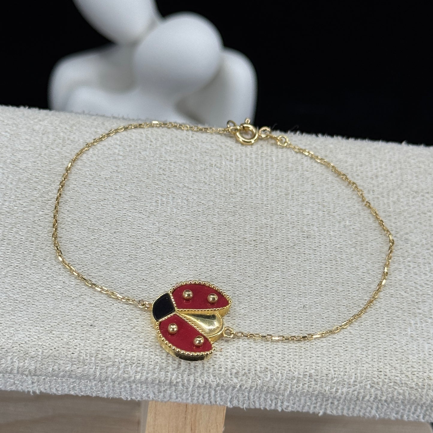 Pulsera Lucky Mariquita – Oro 18K