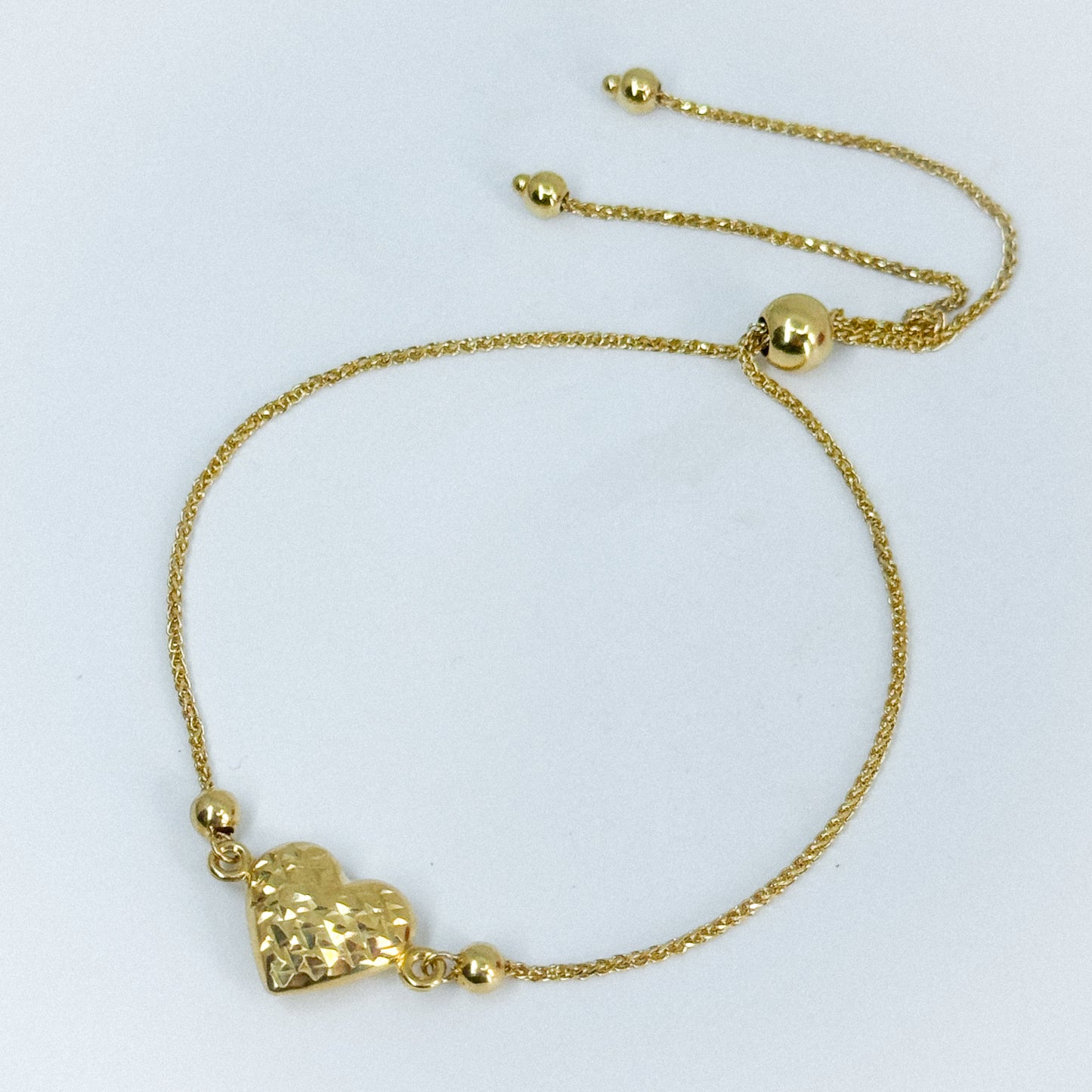 Pulsera Regulable Corazón Reluciente 18k✨