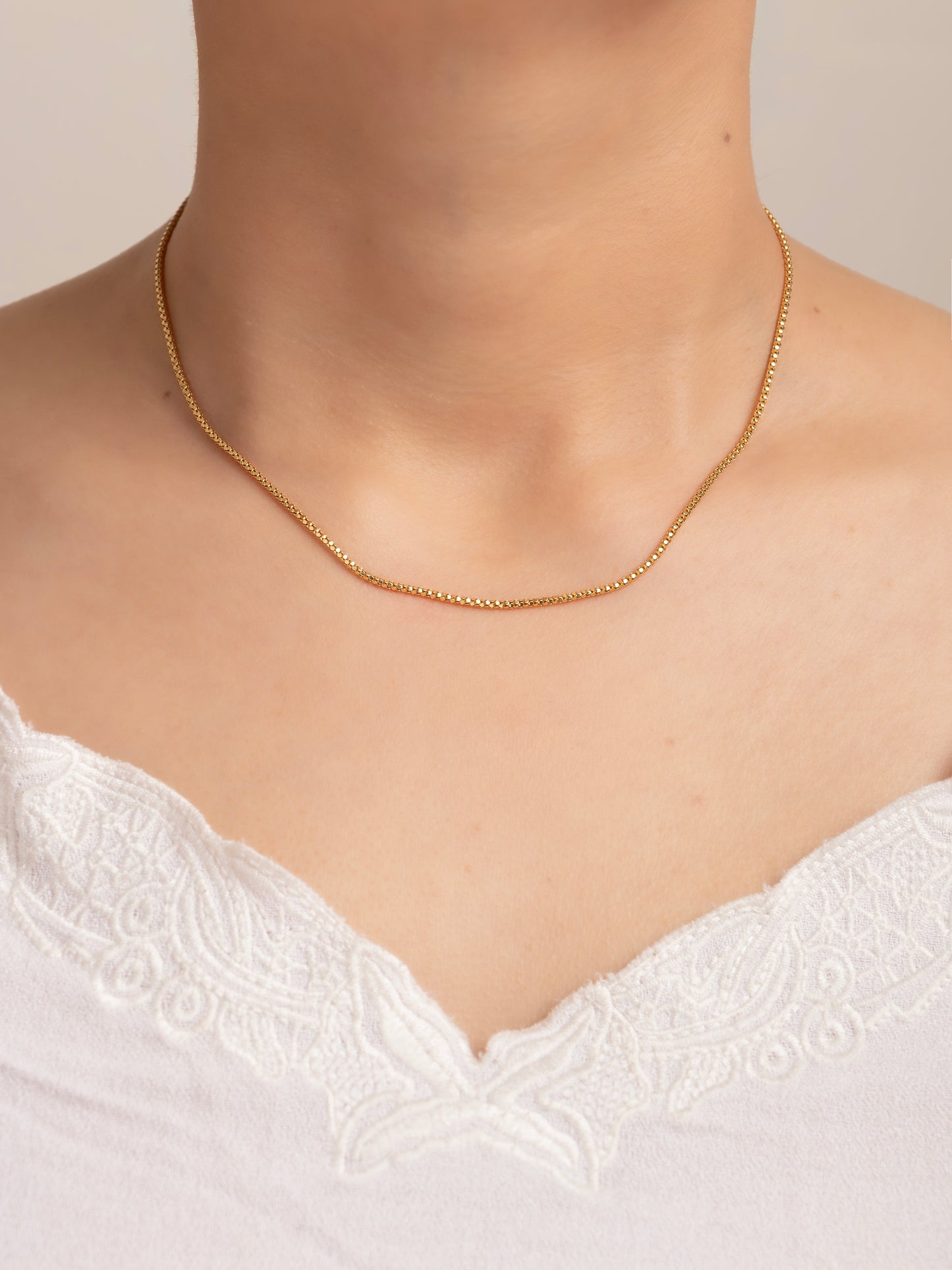 Cadena Coreana 18k Elegance