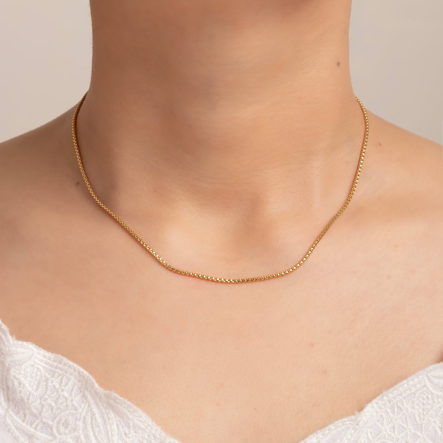Cadena Coreana 18k Elegance