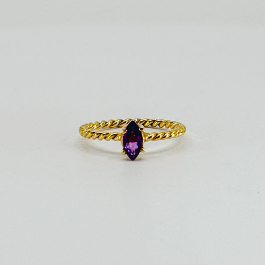 Anillo Entorchado Amatista