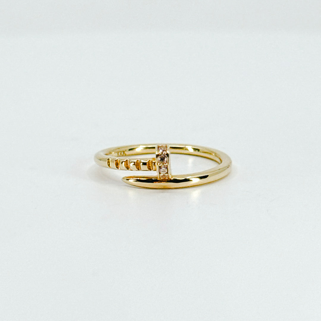 Anillo Clavo Cristales