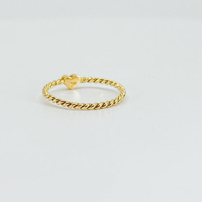 Anillo Entorchado Corazón