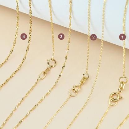 Cadenas de Oro 18k – Colección 45 cm