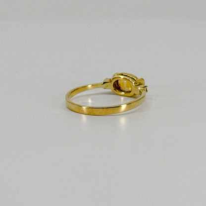 Anillo Oval Citrino