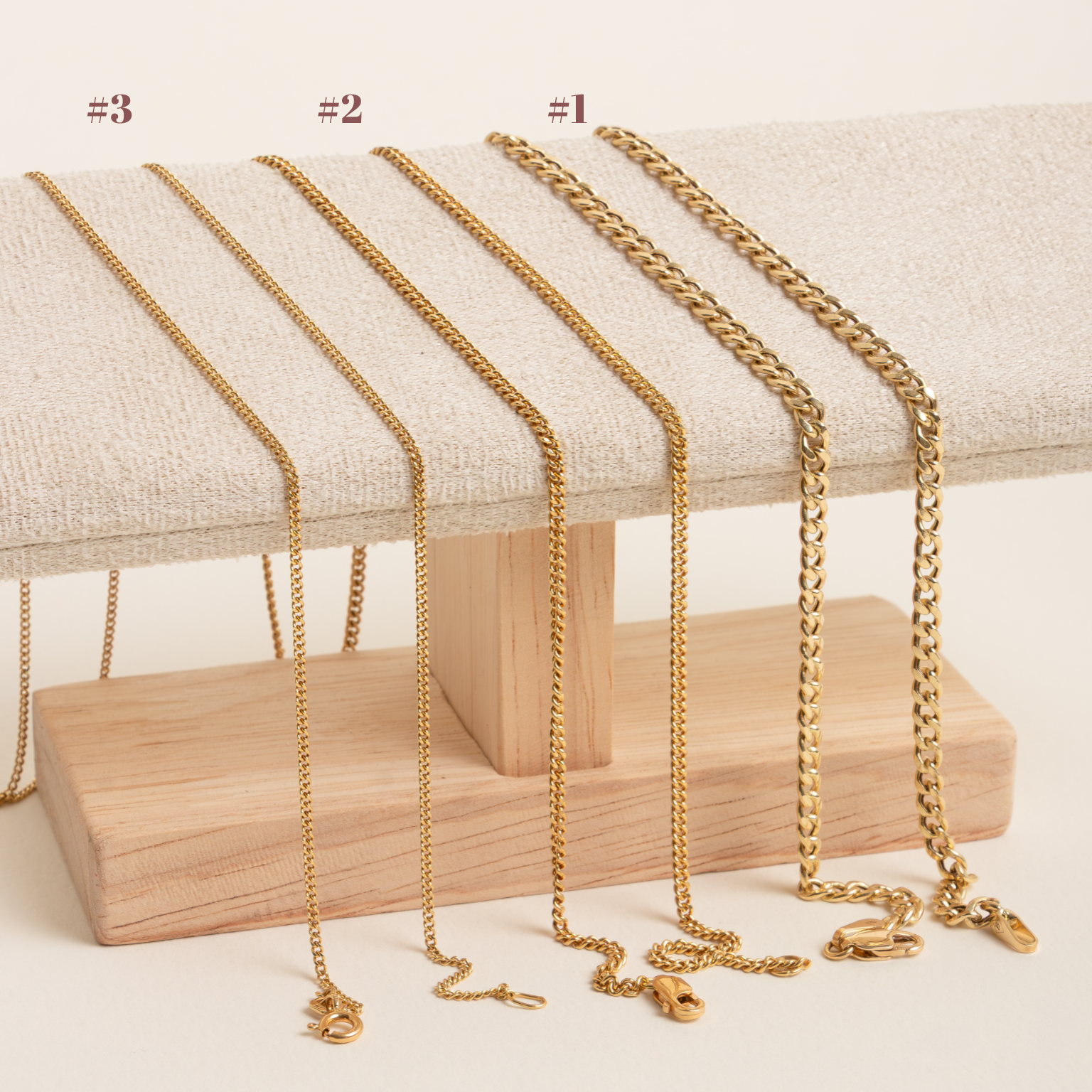 Pancer Chain Cadena Pancer 18k Clásica – La flor del cerezo joyería