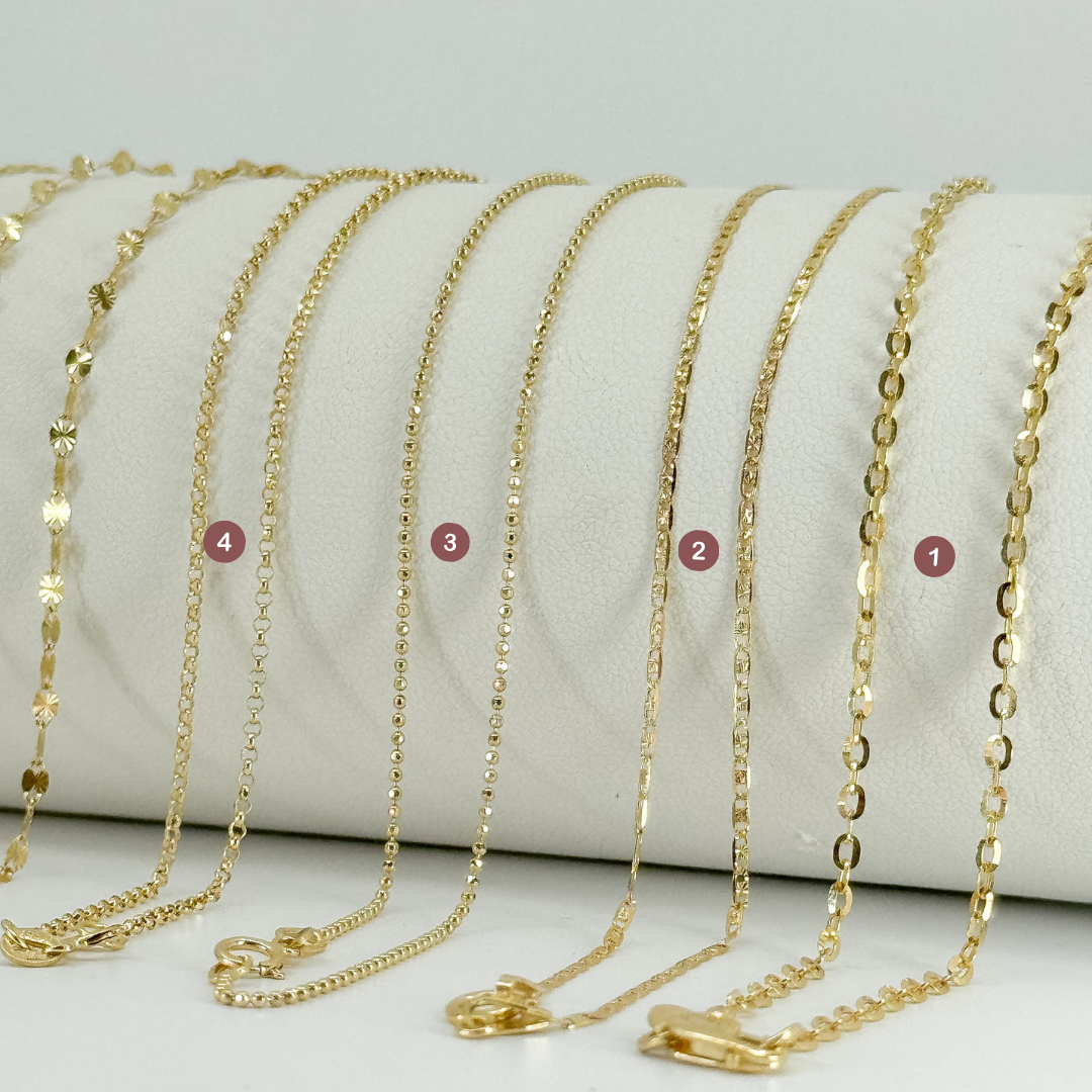 Cadenas de Oro 18k – Colección 45 cm