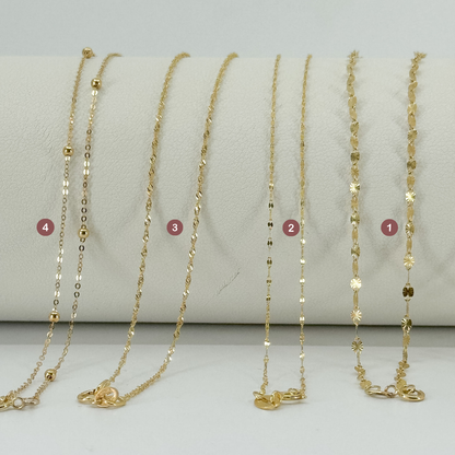 Cadenas de Oro 18k – Colección 45 cm