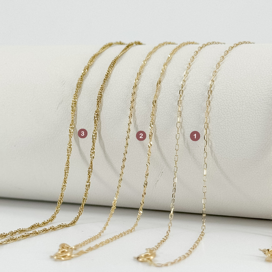 Cadenas de Oro 18k – Colección 50 cm