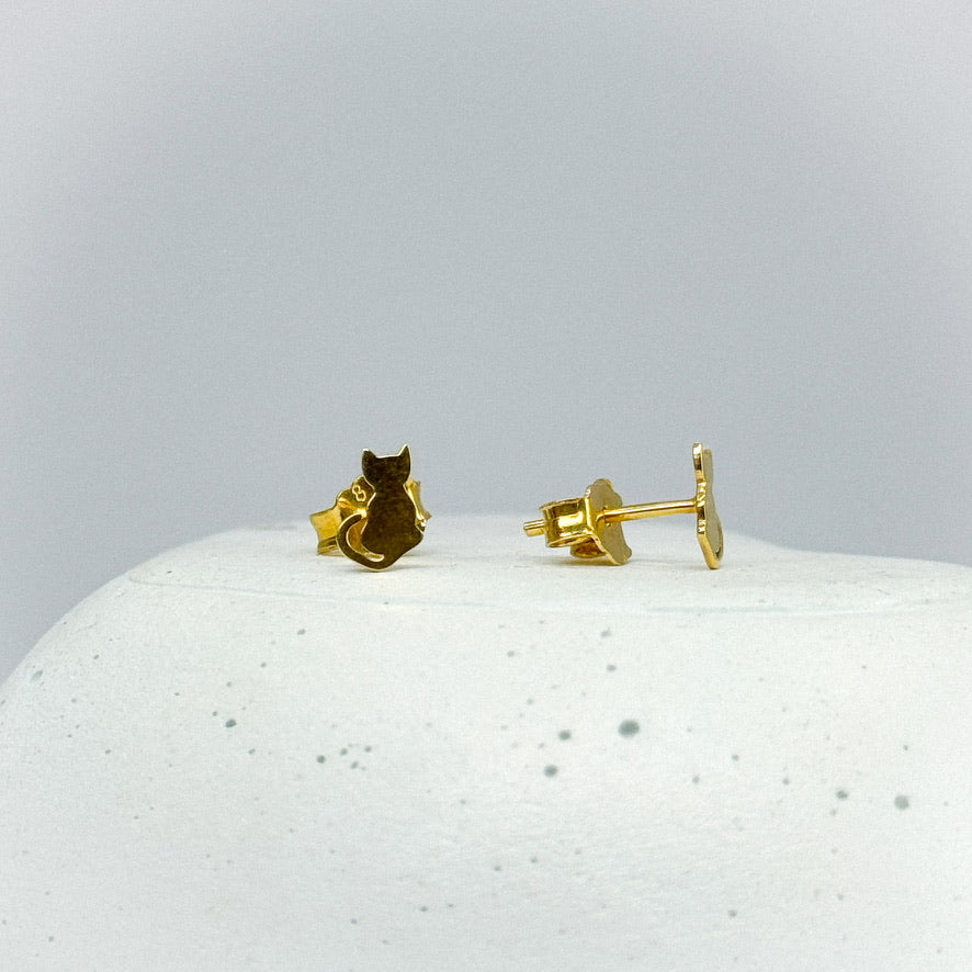 Aretes silueta de Gato