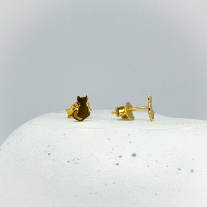 Aretes silueta de Gato