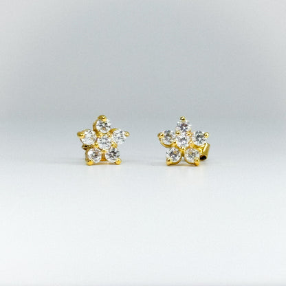 aretes rosetas clásicas