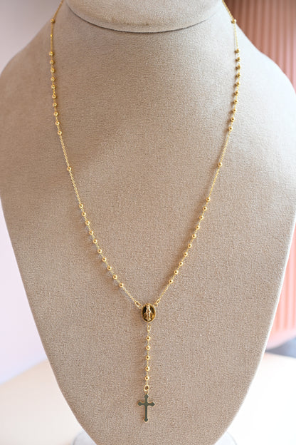 Collar Rosario Esferas Oro 18K