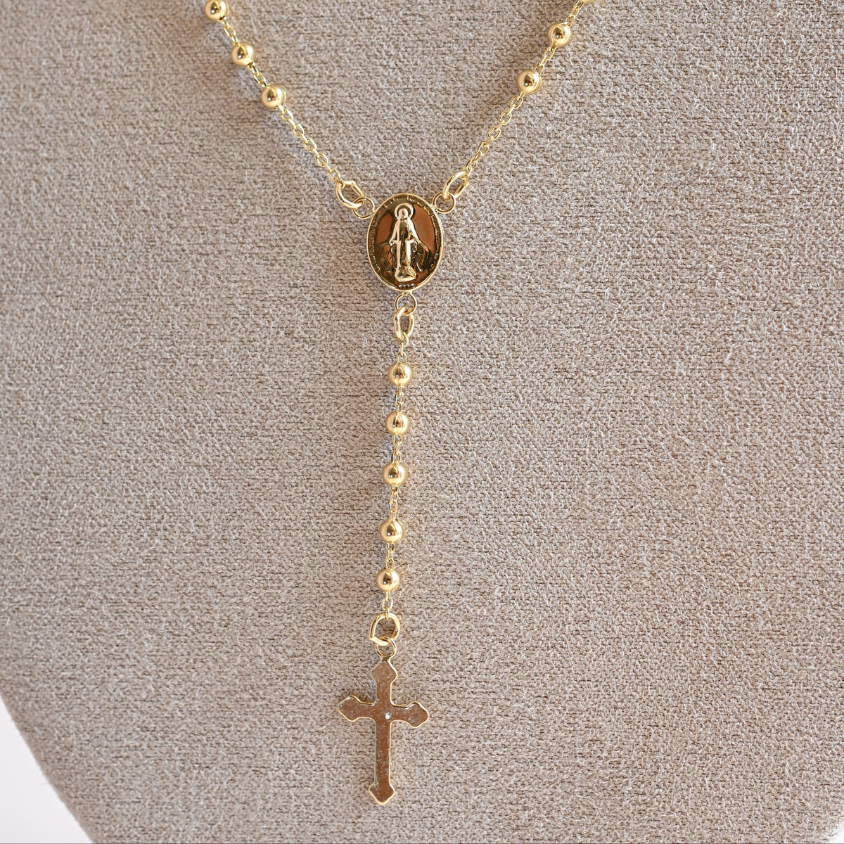 Collar Rosario Esferas Oro 18K