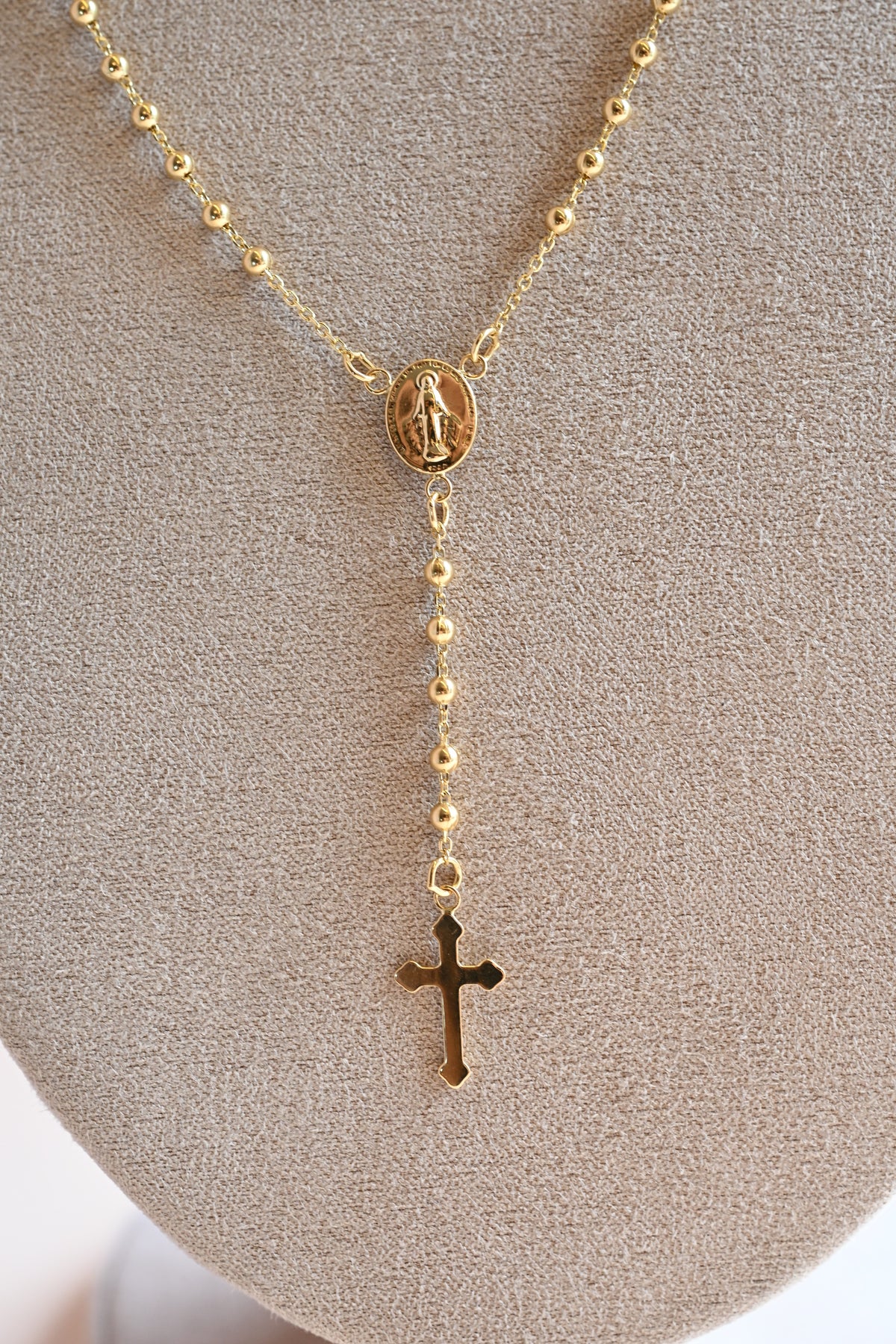 Collar Rosario Esferas Oro 18K