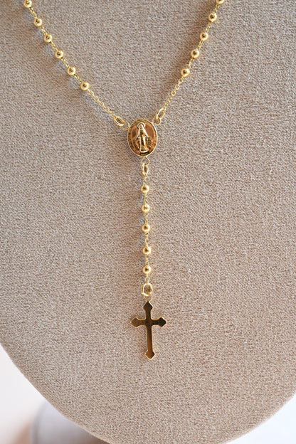 Collar Rosario Esferas Oro 18K