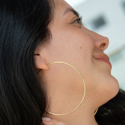 Argollas Maxi Clásicas Oro 18k