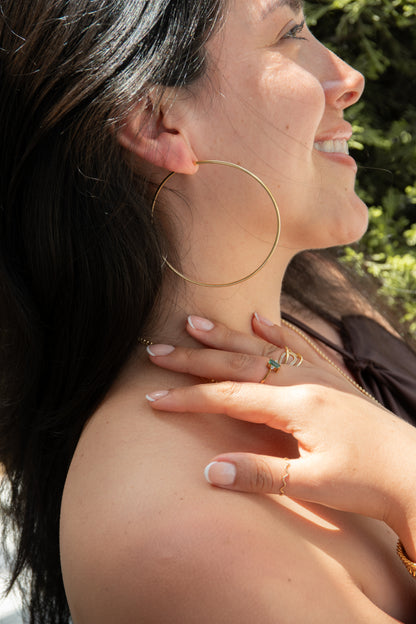 Argollas Maxi Clásicas Oro 18k