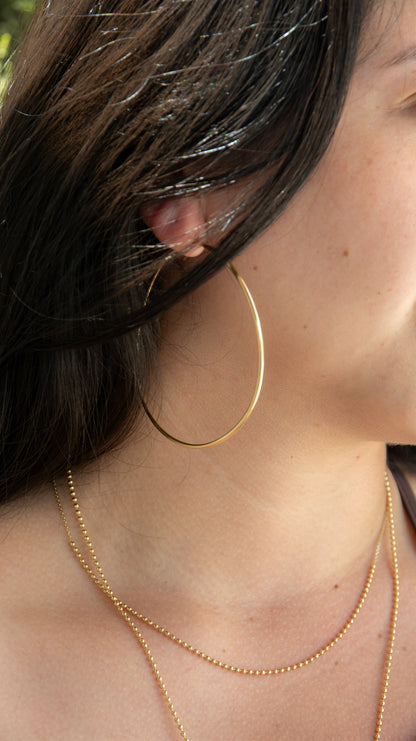 Argollas Maxi Clásicas Oro 18k