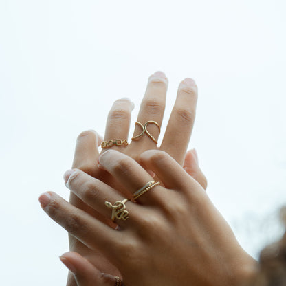 Anillo Infinito Doble Oro 18K