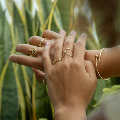 Anillo Infinito Doble Oro 18K
