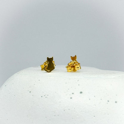 Aretes silueta de Gato