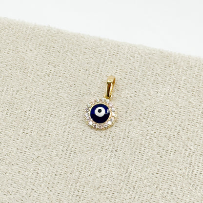 Ojo Azul Brillante✨ Oro 18k