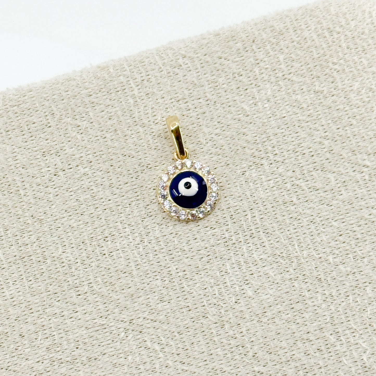Ojo Azul Brillante✨ Oro 18k