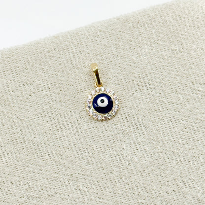 Ojo Azul Brillante✨ Oro 18k