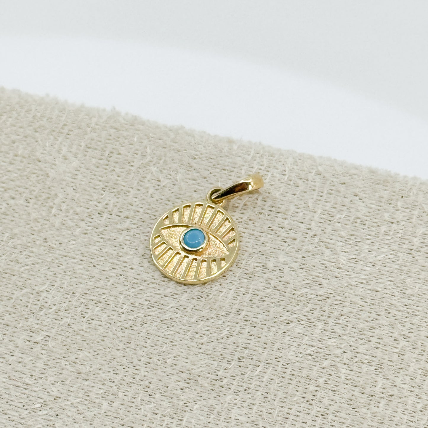 Ojo Solar Turquesa✨ Oro 18k