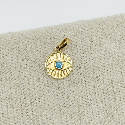 Ojo Solar Turquesa✨ Oro 18k