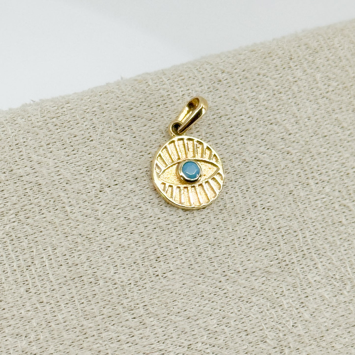Ojo Solar Turquesa✨ Oro 18k
