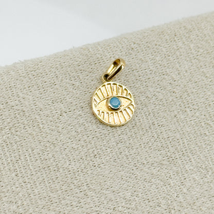 Ojo Solar Turquesa✨ Oro 18k