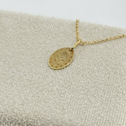 Dije “Rosa Grabada”