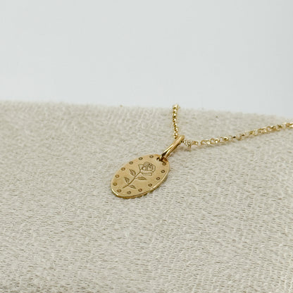 Dije “Rosa Grabada”