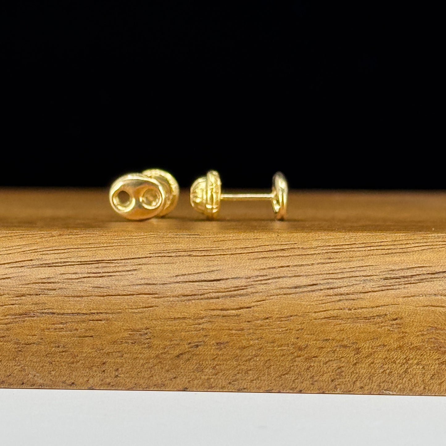 Aretes topito eslabón de marinero