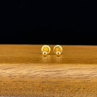 Aretes tipo topito bombita