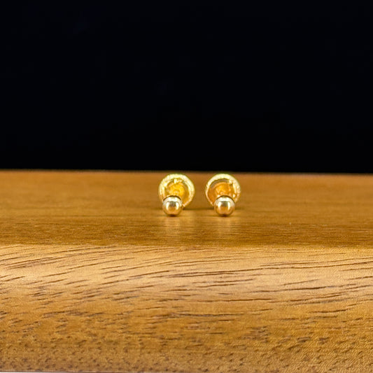 Aretes tipo topito bombita
