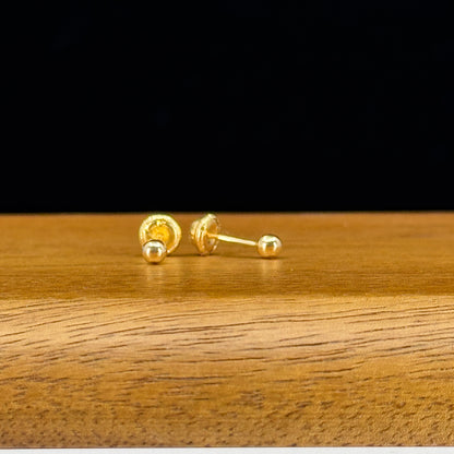Aretes tipo topito bombita