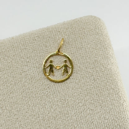 Dije Corazón Unido oro 18k ✨