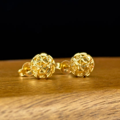 Aretes esfera con textura de malla