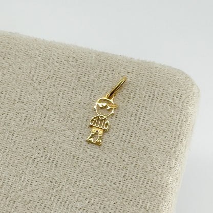 Dije Niño con Gorrito oro 18k ✨