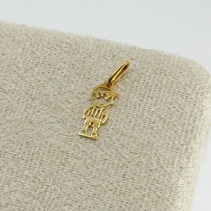 Dije Niño con Gorrito oro 18k ✨