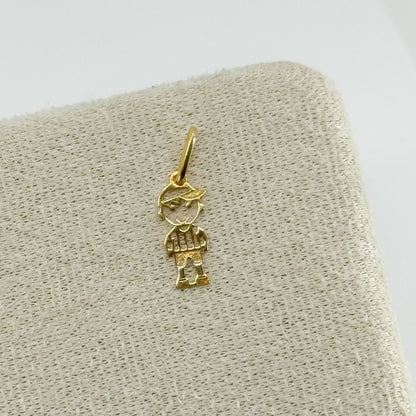 Dije Niño con Gorrito oro 18k ✨