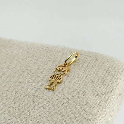 Dije Niño con Gorrito oro 18k ✨