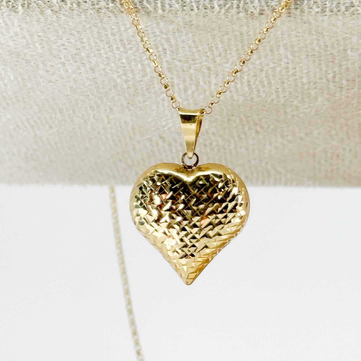 Dije Heart Bombé Facetado